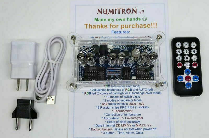 Package for Numitron IV-9 clock